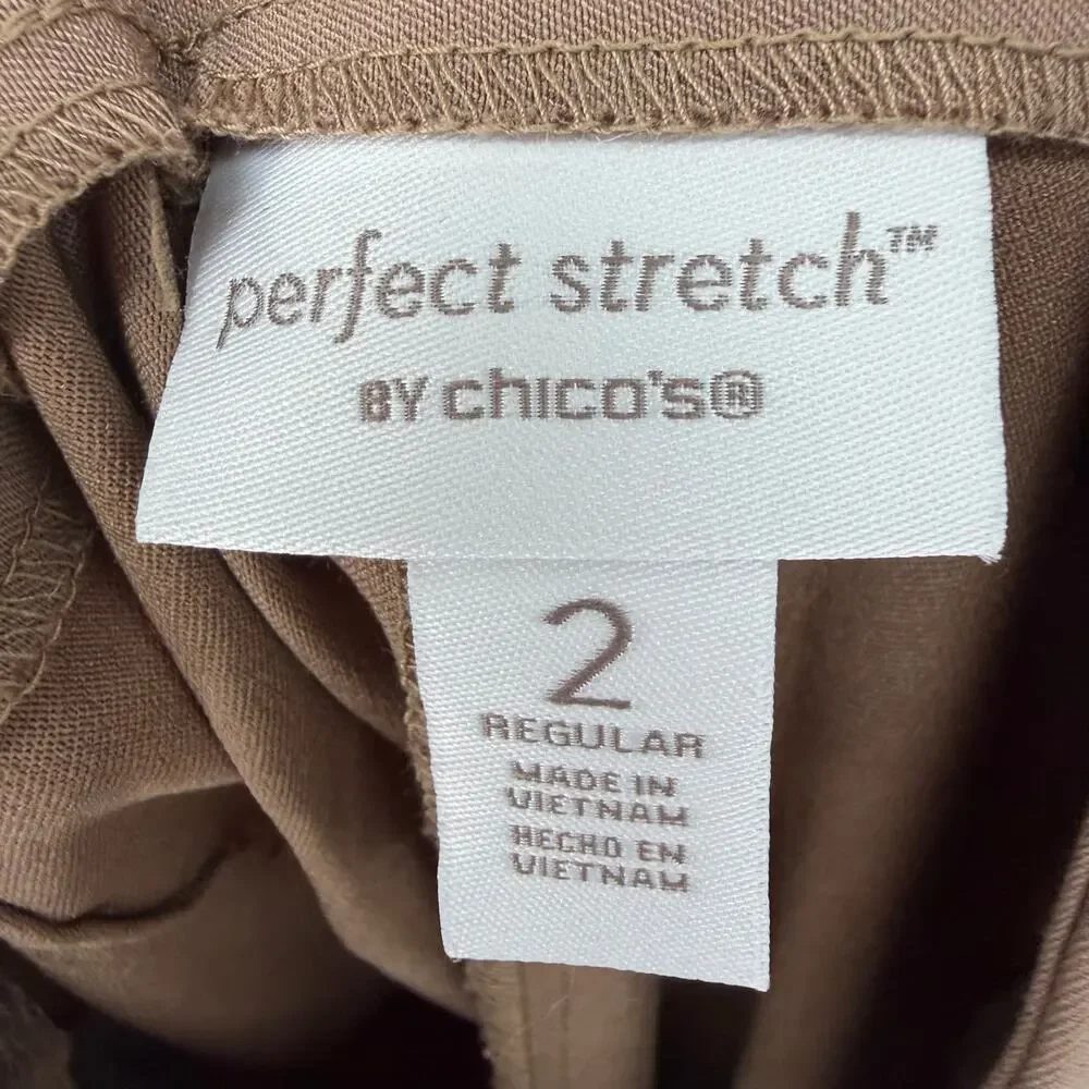 Chico’s Brown Josie Perfect Stretch Slim Leg Pull On Pants (2/12) - Picture 5 of 6